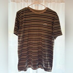 Lost Striped T-Shirt | Brown & Black | Men’s Large